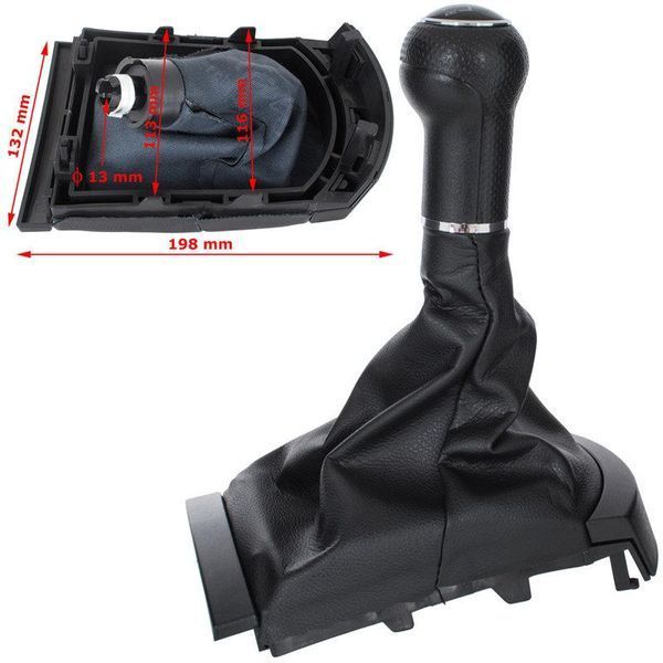 Ручка КПП з чохлом Seat Ibiza 2002-2009 5 ступка з рамкою 1771398247 фото