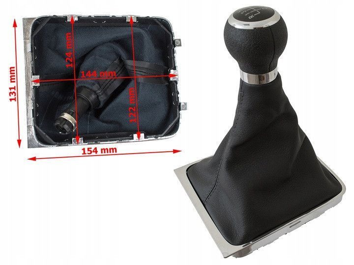 Ручка кп перемикання передач VW Passat B6 2005-2010, B7 2010-2014, CC 2008-2012 6-ступка 1670890790 фото