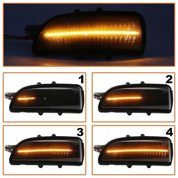 Повороты в зеркало Led полоски (динамичиские) для Volvo V50 V40 V70 S60 S80 C30 C70 1824245160 фото