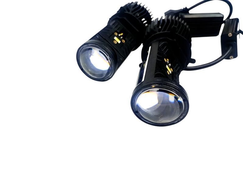 Светодиодные Led Лампы Y6 H4 Y6D Bi-Led 16000Lm - 5500K мини линзы H4 ксенон 70Ватт 2559444687 фото