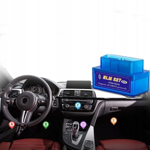 Автосканер ELM327 OBD2 V1.5 Bluetooth для диагностики автомобиля 1808921394 фото