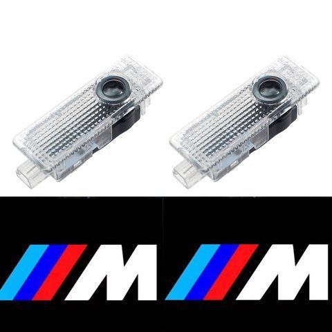 LED подсветка дверей с логотипом для BMW М-пакет E60 E70 E90 E92 F10 F15 F20 F30 F32 F36 F25 2шт. 2564919169 фото