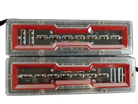 Комплект задних фонарей для прицепа, лафеты, грузовиков 12V FJ1292 2616884149 фото