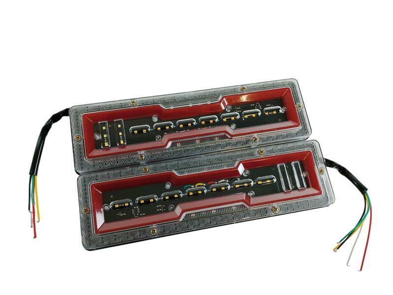 Комплект задних фонарей для прицепа, лафеты, грузовиков 12V FJ1292 2616884149 фото