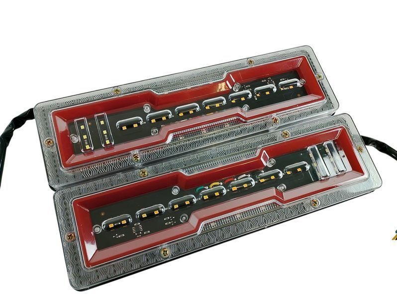 Комплект задних фонарей для прицепа, лафеты, грузовиков 12V FJ1292 2616884149 фото