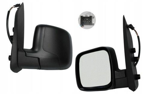 Зеркало наружное электрическое левое для Peugeot Bipper, для Citroen Nemo, для Fiat Fiorino 2007 1738837113 фото