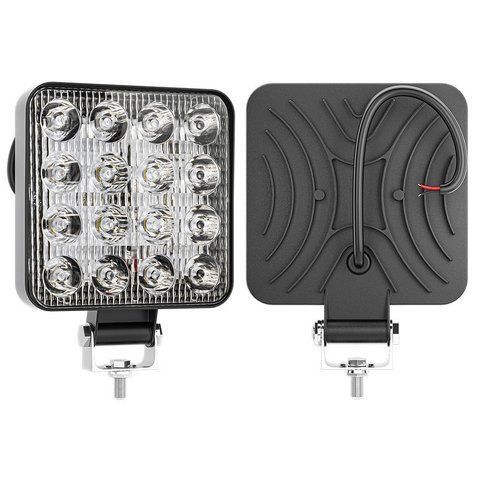 Ліхтар заднього ходу квадратний LED 48W 16 діодів 12-24V 2321819647 фото
