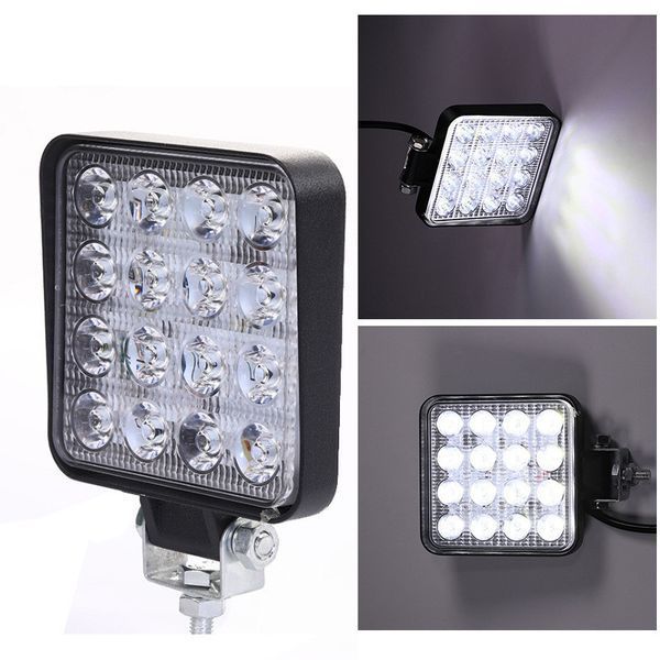 Ліхтар заднього ходу квадратний LED 48W 16 діодів 12-24V 2321819647 фото