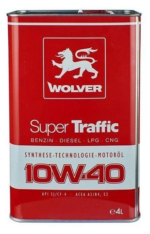 Моторное масло Wolver Super Traffic 10W-40 4 л 1964670405 фото