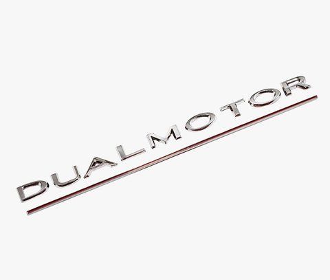 DUAL MOTOR Надпись на авто Tesla Model X S Y 3 Хром буквы Тесла 2499749078 фото