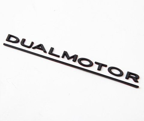 DUAL MOTOR Надпись на авто Tesla Model X S Y 3 Черные матовые буквы Тесла 2499757181 фото