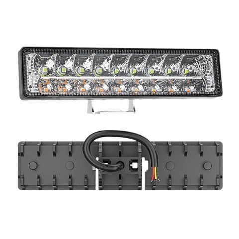 Дневные ходовые огни с поворотом 12-24V 36Вт белый + желтый цвет 2294899316 фото