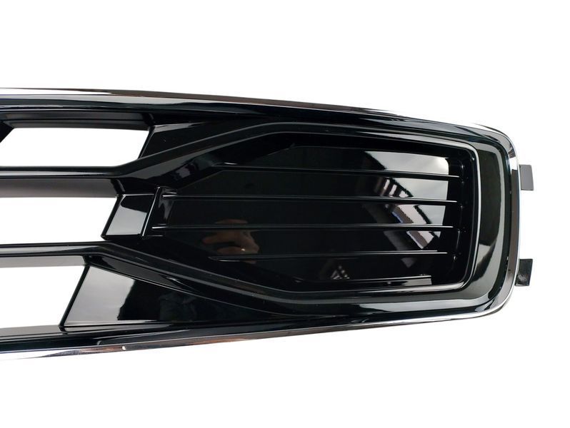Решетка в передний бампер левая для Audi A6 C7 2015&ndash;2018 4G0807681AD черный глянец с хромом 2995478083 фото