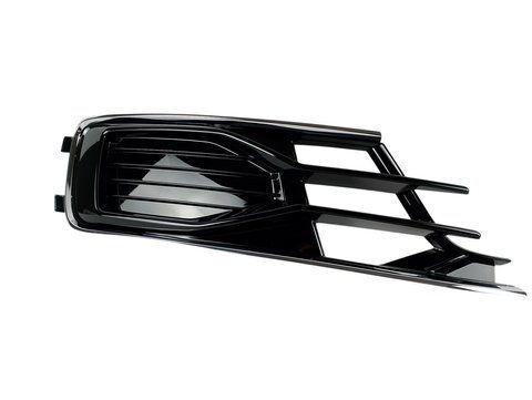 Решетка в передний бампер правая для Audi A6 C7 2015&ndash;2018 4G0807682AD черный глянец с хромом 2995479742 фото