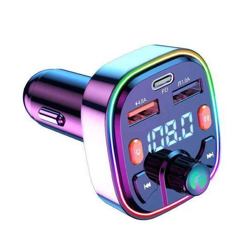 FM-трансмиттер BT24 Bluetooth 5.0 / QC 3.0 / RGB Black FM модулятор 2565187082 фото