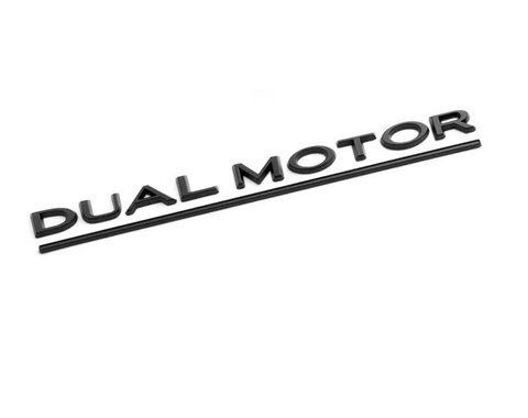 DUAL MOTOR Надпись на авто Tesla Model X S Y 3 Черный глянец буквы Тесла 2499773549 фото