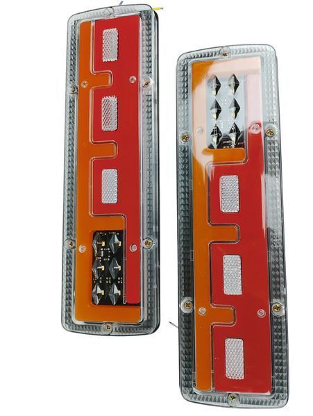 Комплект задних фонарей для прицепа, лафеты, грузовиков 12V FJ1253 2599095124 фото