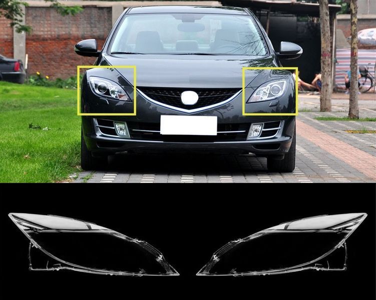 Скло фари Mazda 6 2007-2010 праве 2568539423 фото