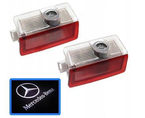 LED подсветка дверей с логотипом для Mercedes A B C Class 2шт. 2174327666 фото