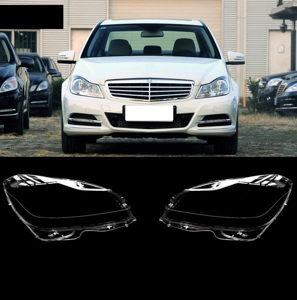 Стекло фары для Mercedes C-Class W204 2007-2011 левое 2568939433 фото