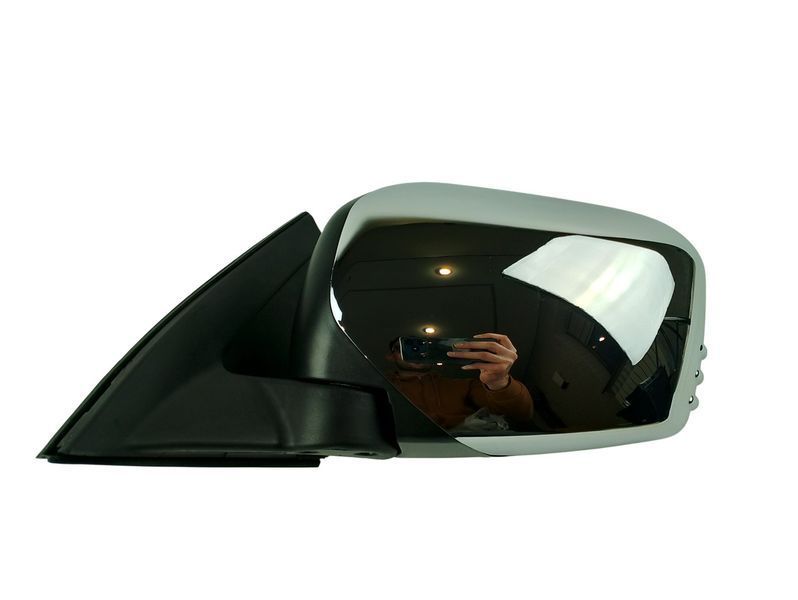 Зеркало боковое левое для Mitsubishi L200 2005&ndash;2012, электрическое, 3 pin, хромированная задняя крышка 2855741320 фото