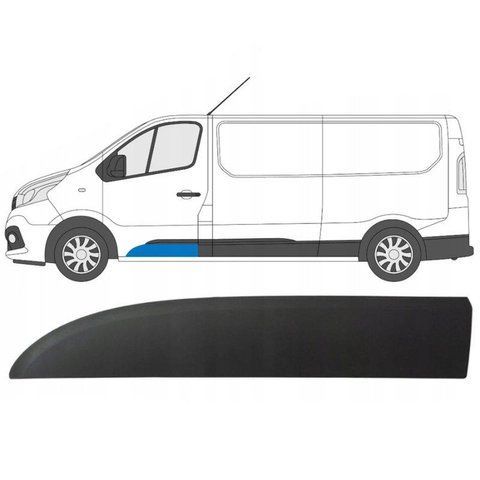 Молдинг передніх лівих дверей Opel Vivaro Renault Trafic 2014-2020 2097949883 фото