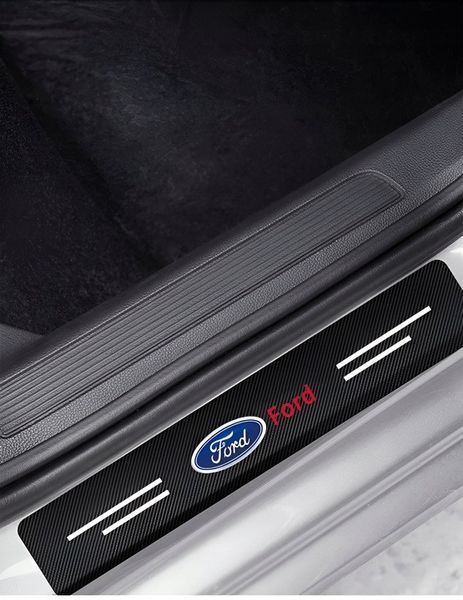 Защитная пленка накладка на пороги для Ford Черный Карбон Плюс 4 шт 2303699996 фото