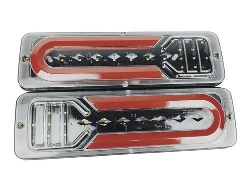 Комплект задних фонарей для прицепа, лафеты, грузовиков 12V FJ2460 2600676106 фото