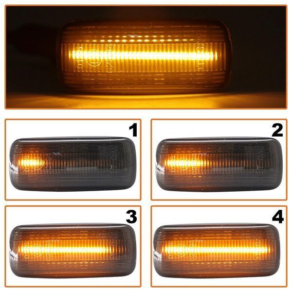Боковые повторители поворотов LED динамичные Audi A3 A4 A6 A8 2435384841 фото